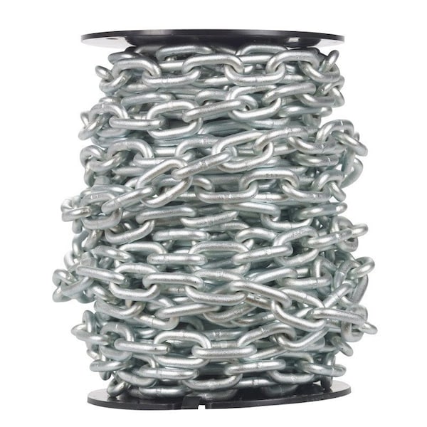 Campbell Chain & Fittings Campbell 5/16 in. Single Jack Carbon Steel Proof Coil Chain 5/16 in. D X 60 ft. L 722227 - main